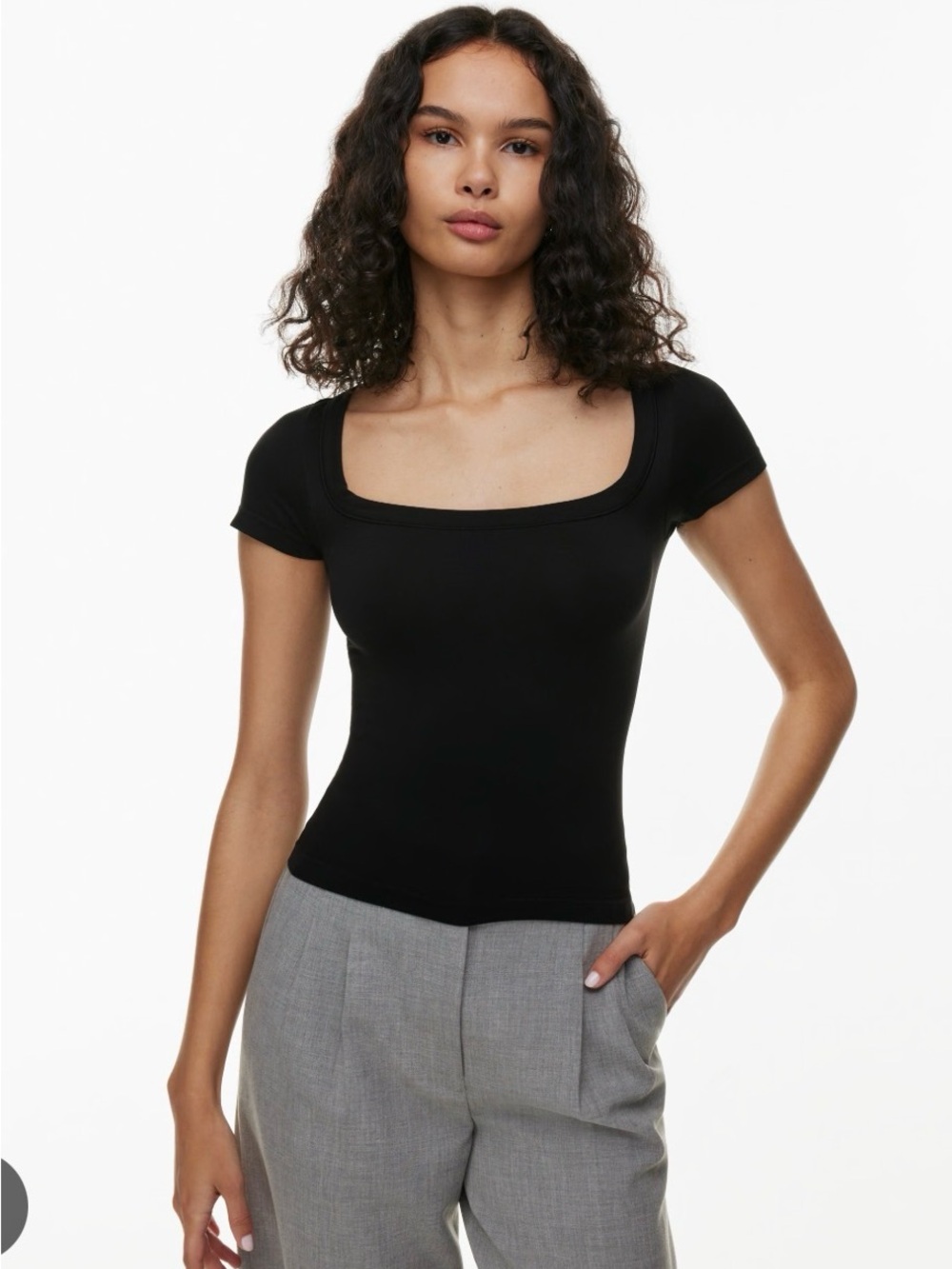 Aritzia Seamless Square Neck Tee